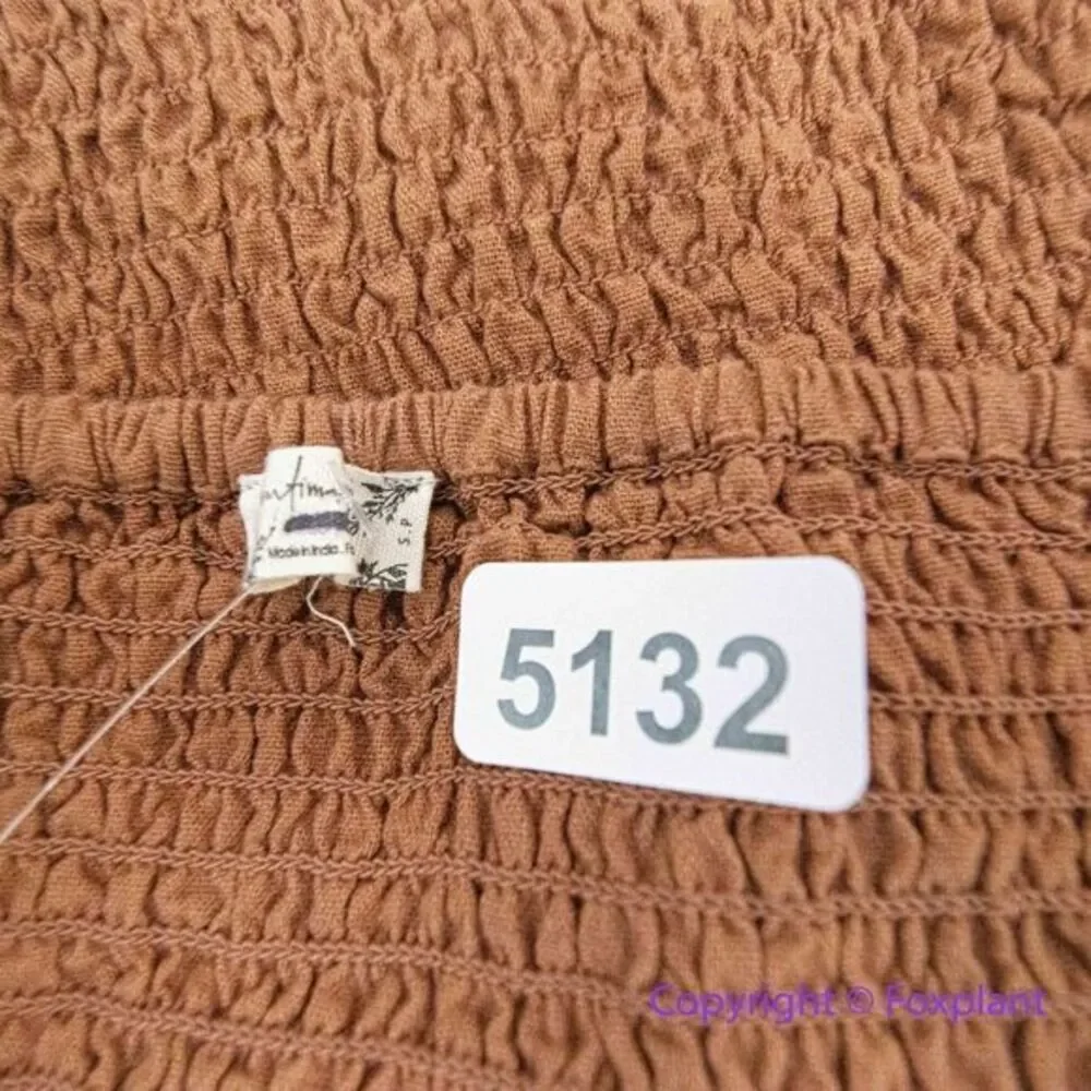 NEW Free‎ People Intimately Brown Regina Boho Long Sleeve Bodysuit, S
